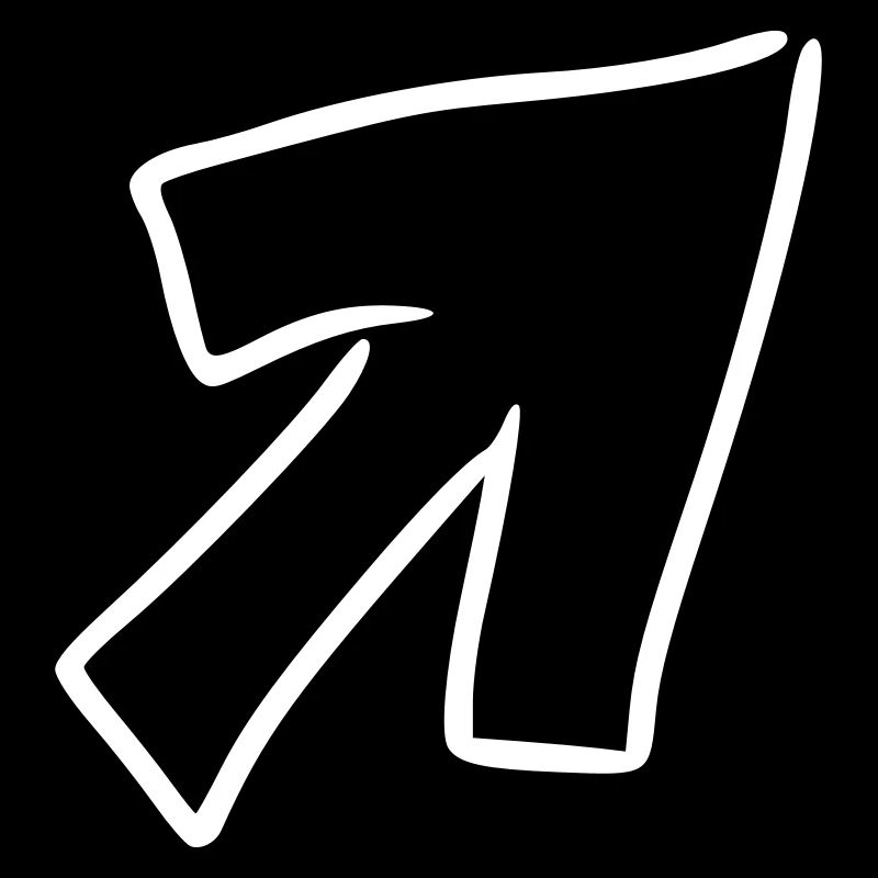Arrow drawing sketch white