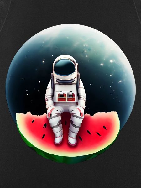 Astronaute sur pastèque
