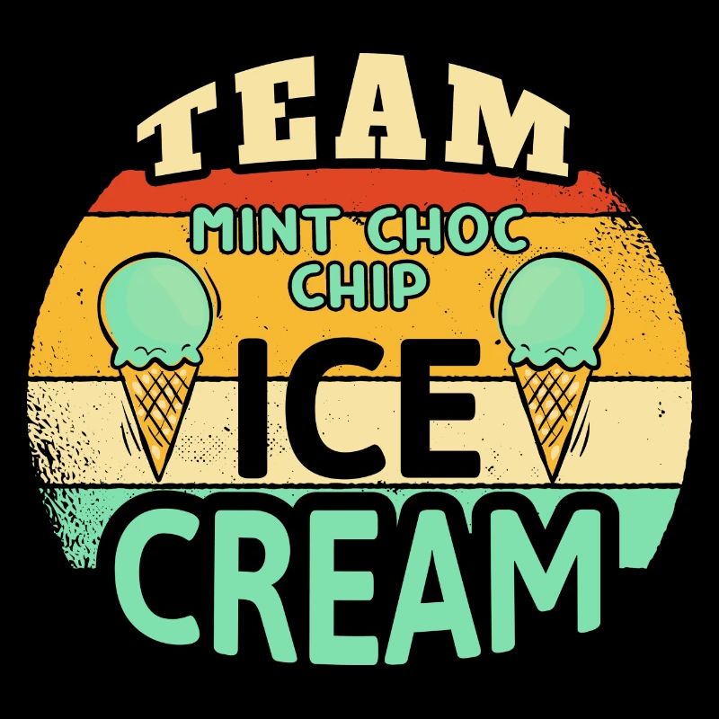 Team Mint Choc Crème glacée Cornet Crème glacée Crème glacée