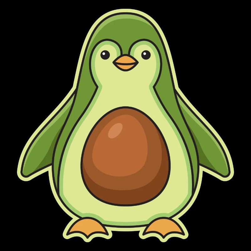 Penguin Avocado Design for Penguin Lovers