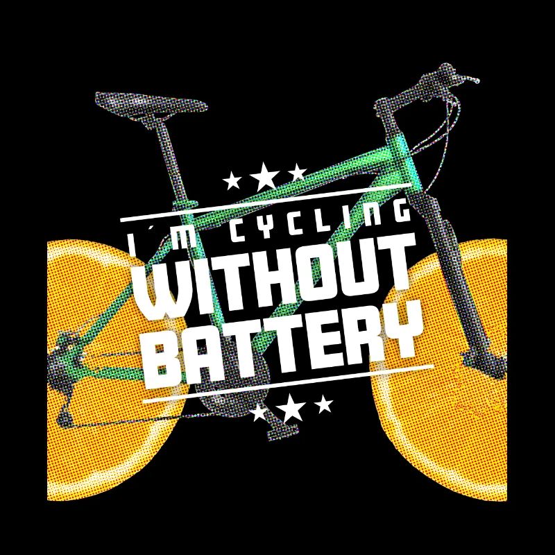 I'm cycling without battery Bicycle with oranges