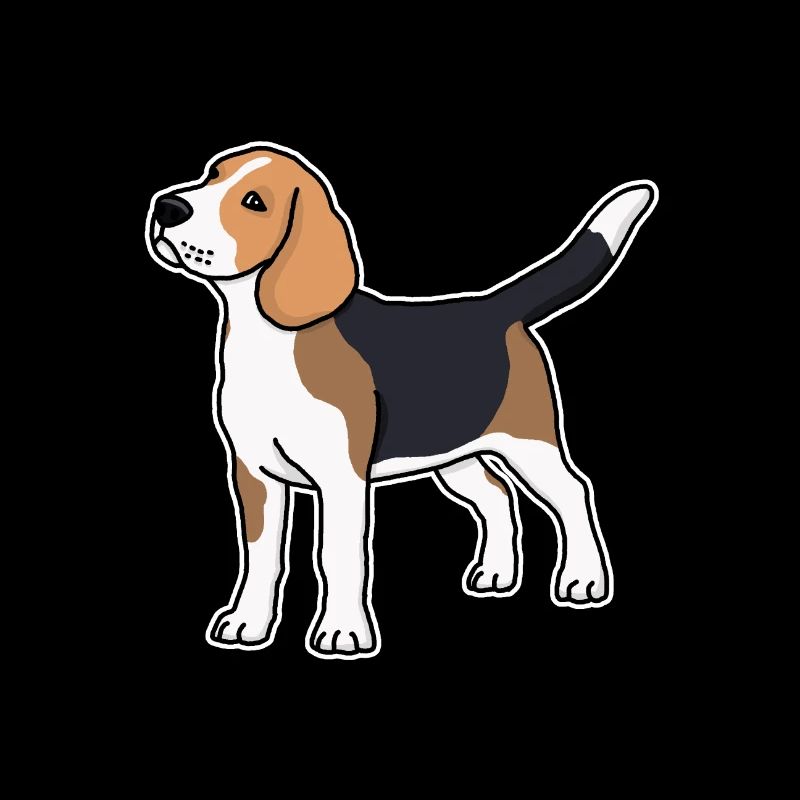 Beagle, Dog, , , Drawing, Comic
