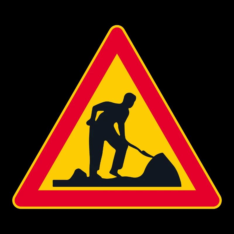 Panneau de signalisation de construction de routes