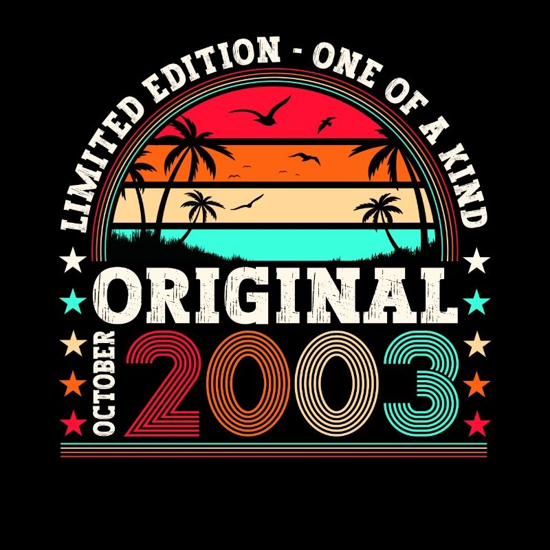Original Octobre 2003 19th Birthday Gift Cool