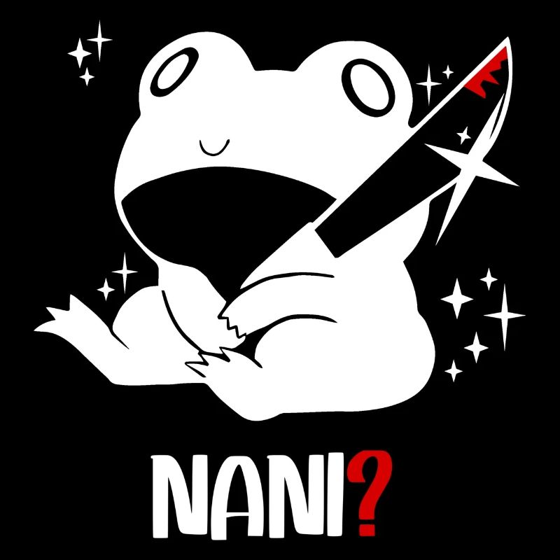 Murderous Frog with Knife What Frog Lover