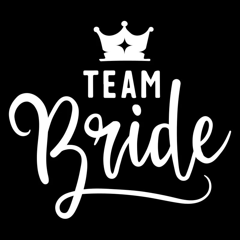 Style enterrement de vie de garçon : « Team Bride » en blanc élégant !