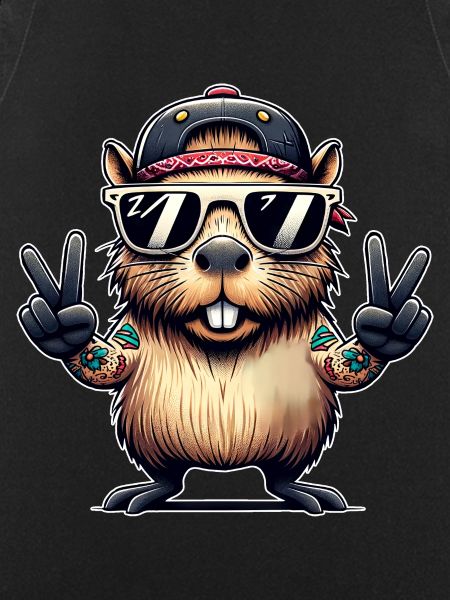 Capybara Peacezeichen
