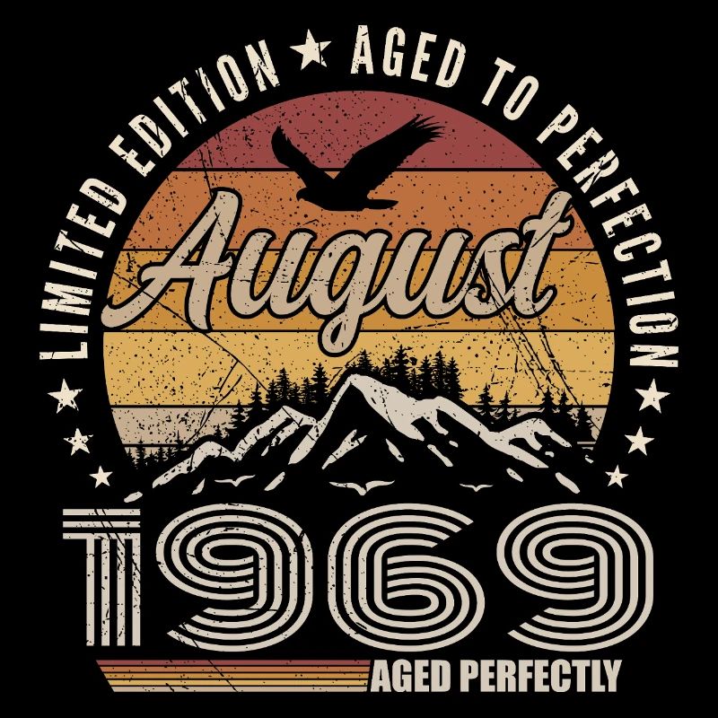 August 1969 Retro Anniversary August 1969 August 1969