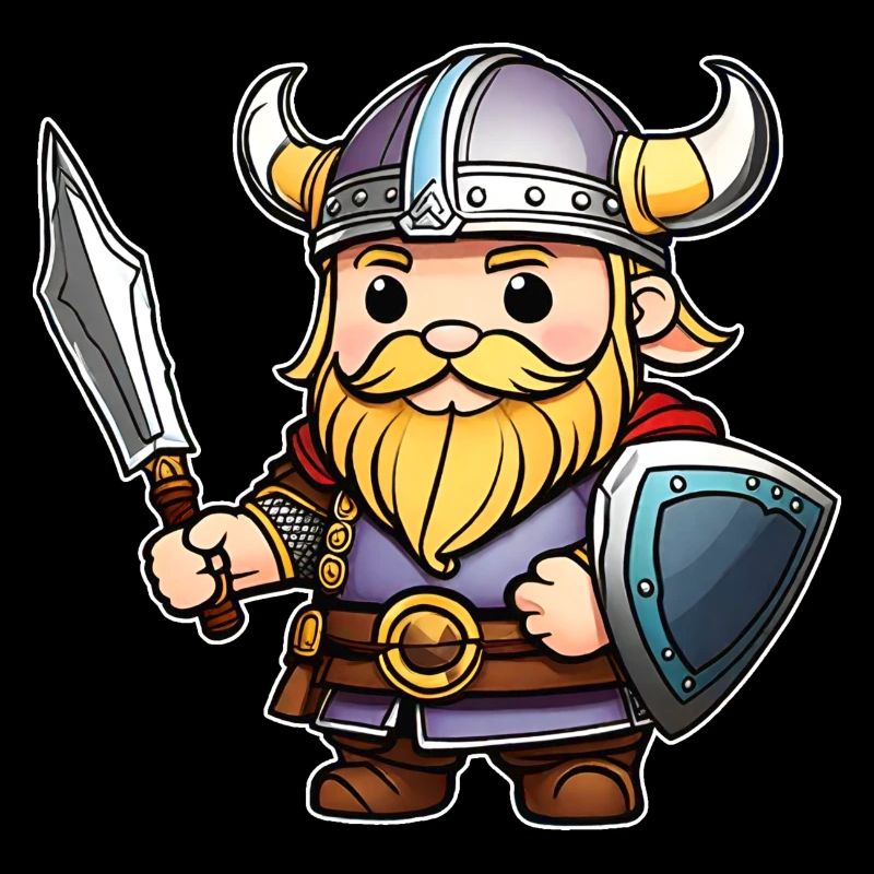 Viking mignon avec épée