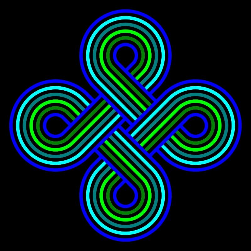 Infinite Circles Vortex Motif Coloré