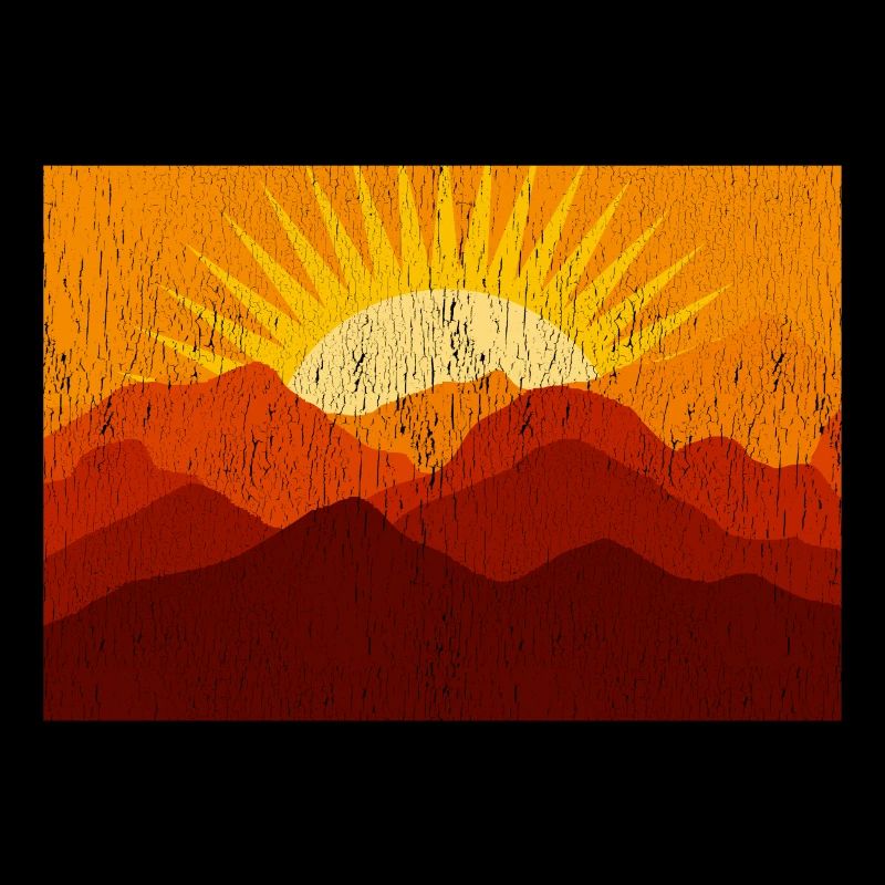 Sommer Wald Berge Sonne