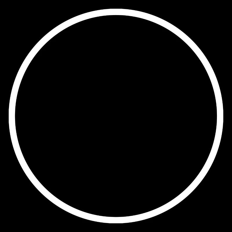 Cercle rond blanc