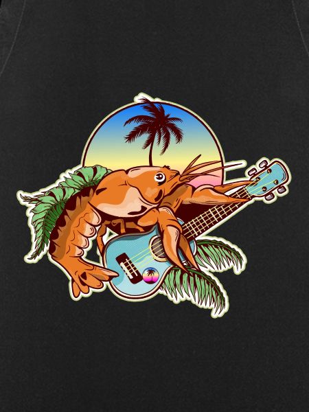 Crayfish playing Ukulele