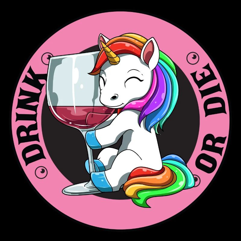 Drink Or Die Einhorn - Saufen Bier Trinken -
