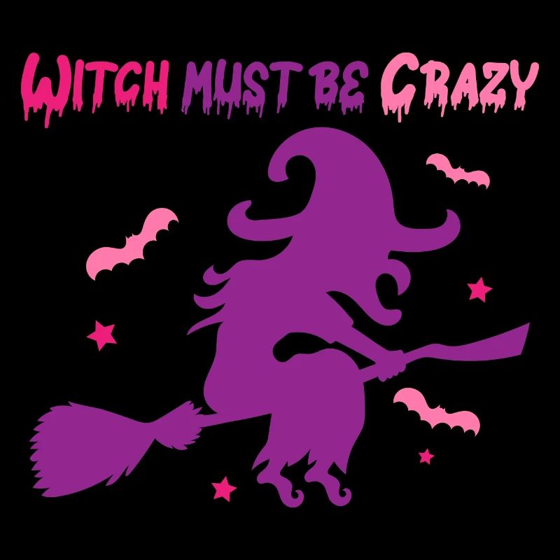 Halloween Crazy Witch vole sur des balais