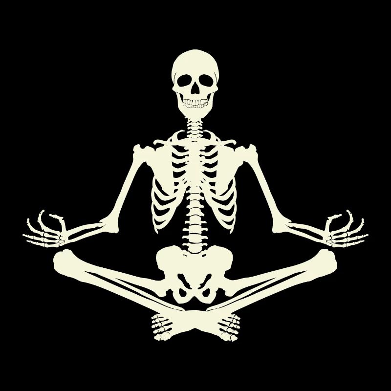 7 Yoga Padmasana oder Lotusblüte | Knochenskelett