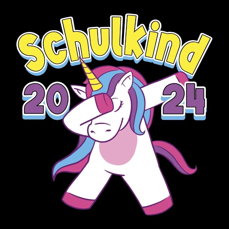 Schulkind 2024 Einhorn Einschulung Schule Schüler