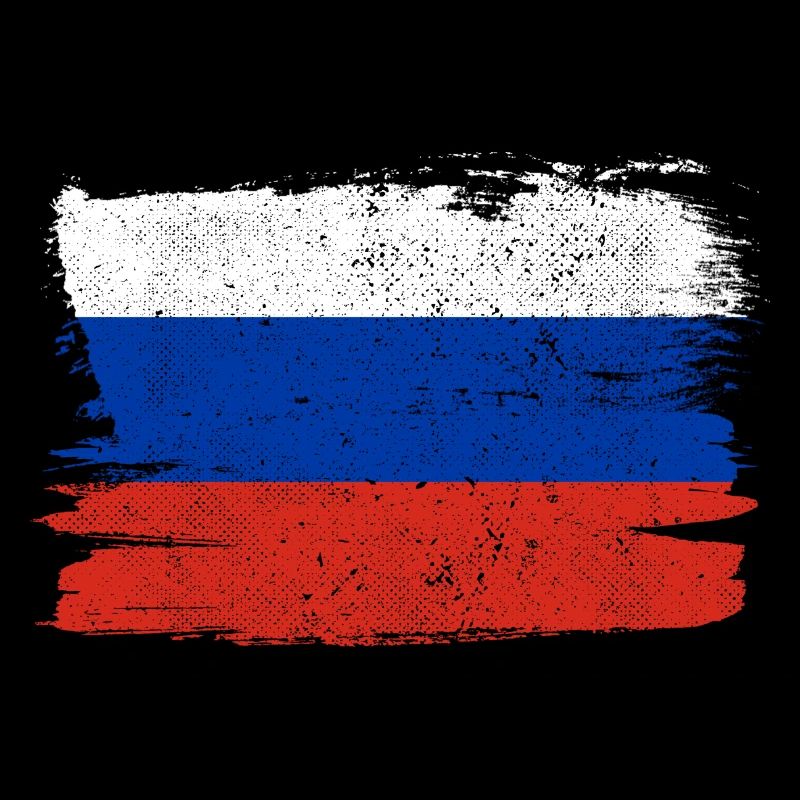 Drapeau de la Russie Drapeau de la paix Vintage