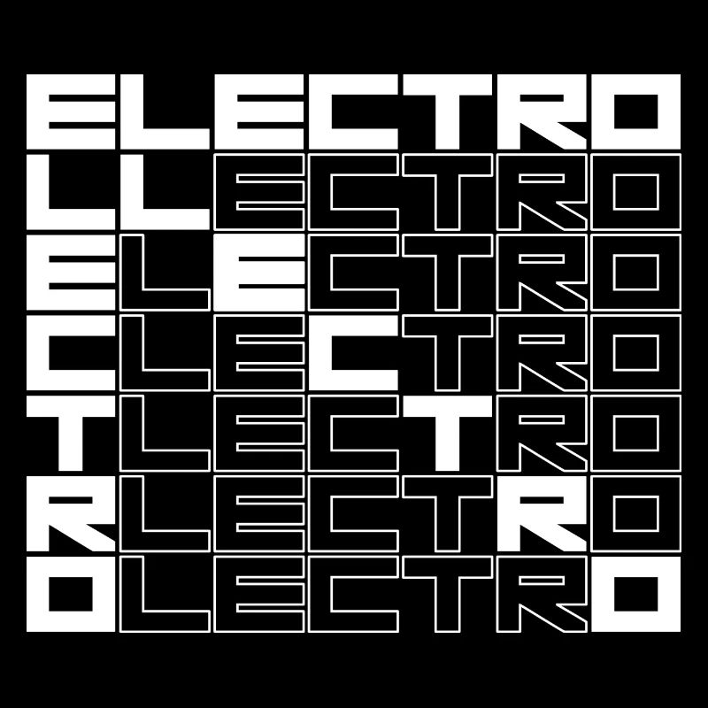 ELECTRO bold text design