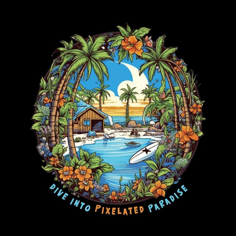 Dive into pixelated paradise