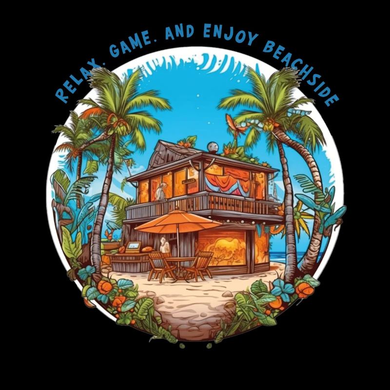 Relax, game, and enjoy beachside