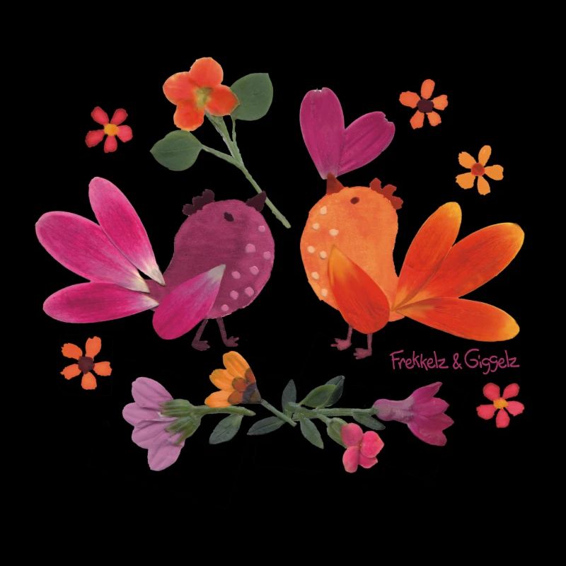 Oiseaux en fleurs