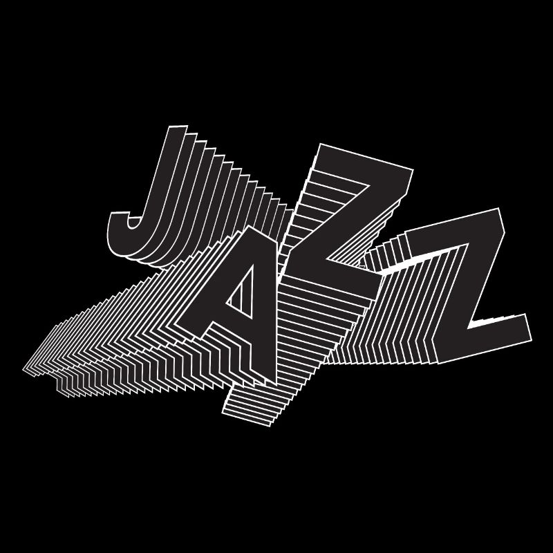 Conception de logo de typographie jazz