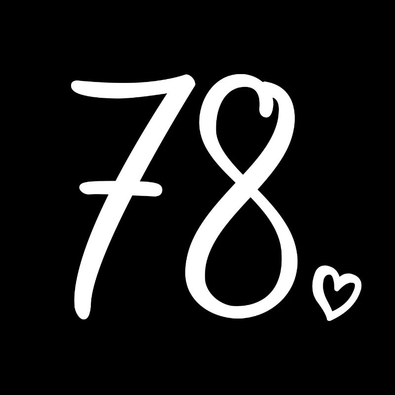 Mignon numéro 78, 78 ans, cadeau de 78e anniversaire