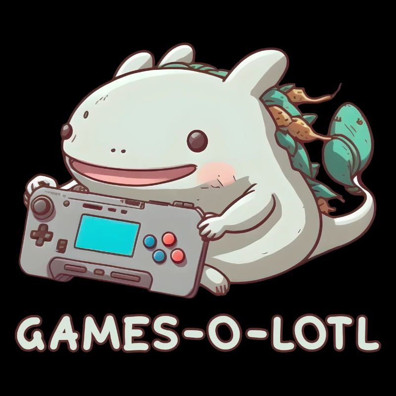 Axolotl Zocken Controller Monster Konsole Süß Game