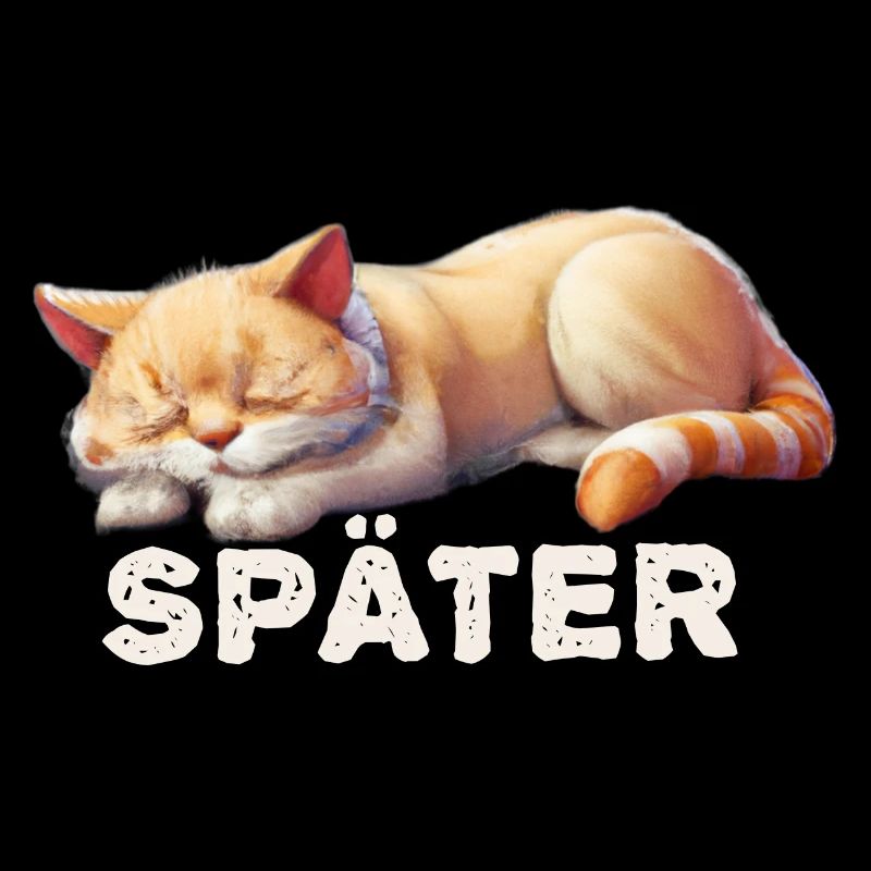 Sleeping cat, I'll do it later