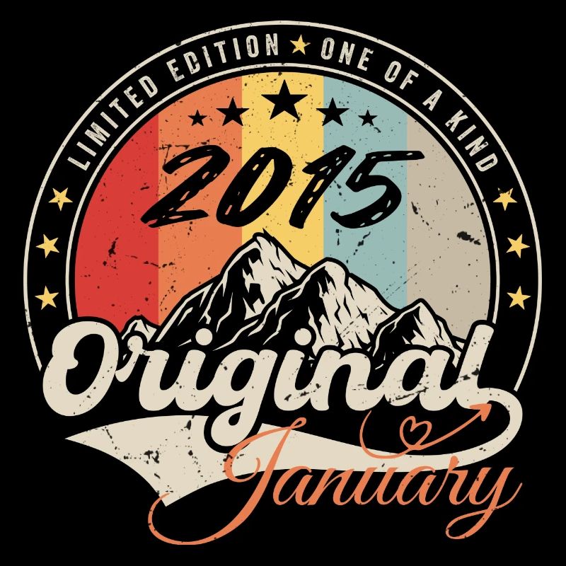 Januar 2015 Vintage Retro Geburtstagsgeschenk
