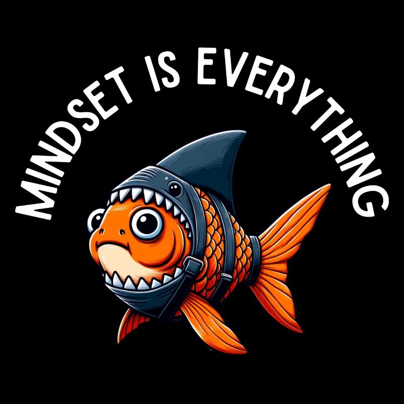 Goldfish Shark Mindset is Everything, Motivational