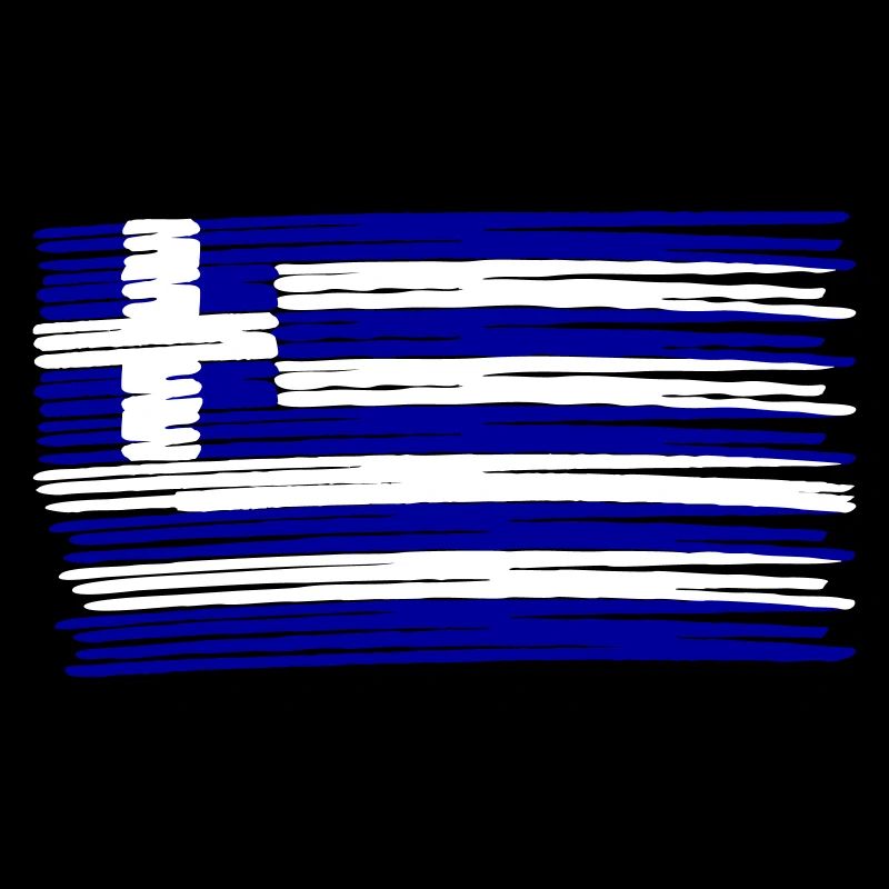 Grèce Grèce Grèce drapeau peint