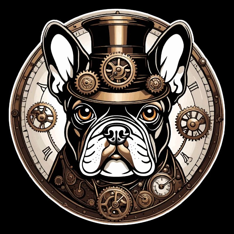 Bouledogue Français steampunk