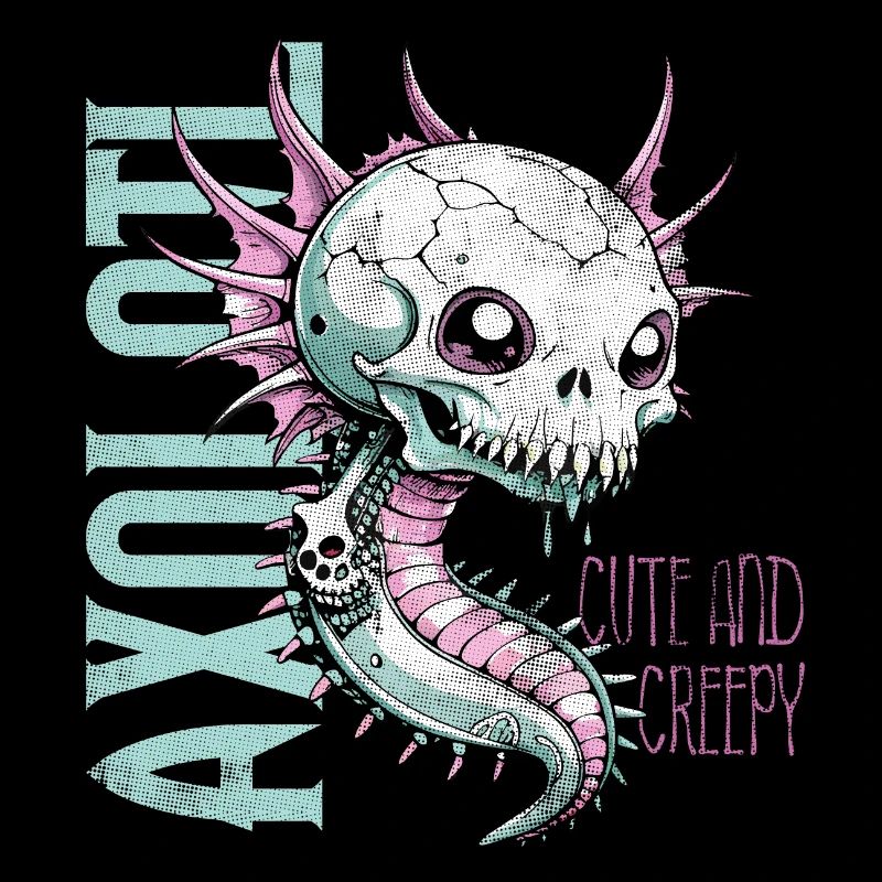 Crâne d’axolotl // Embardée de queue de crâne FS0204