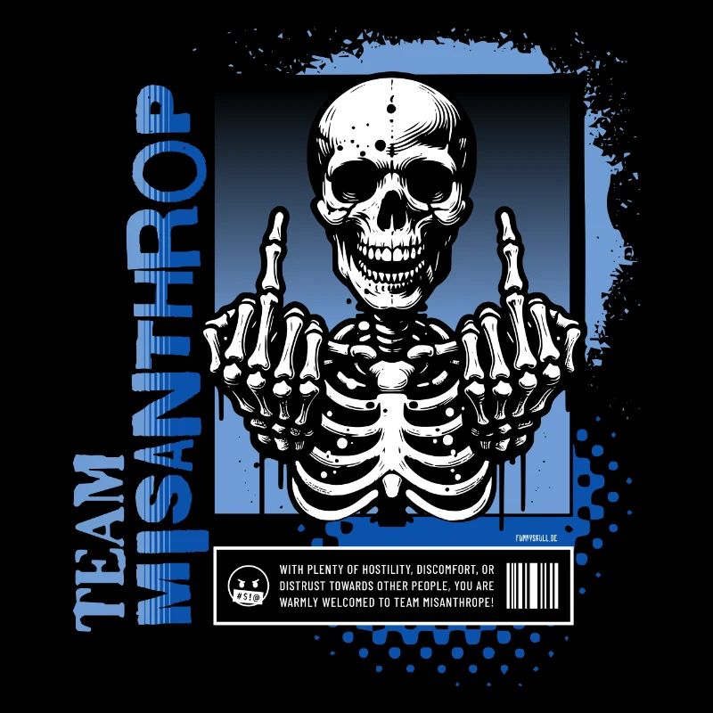 Misanthrope Skull // Skull Manhate FS0227