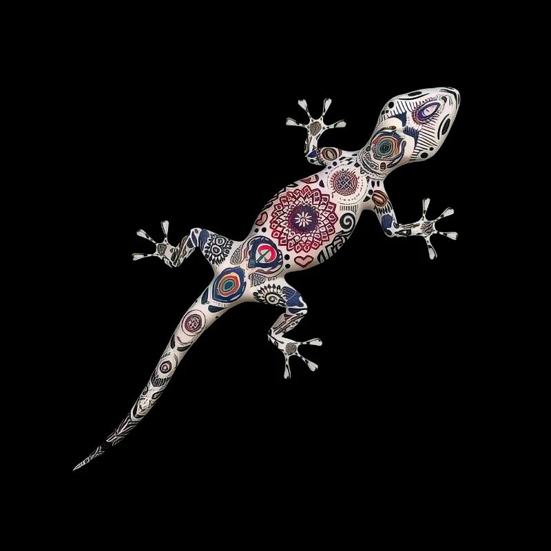 Lizard with pattern