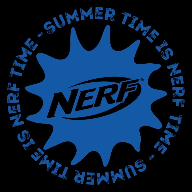 Nerf Summer Time Is Nerf Time Blaues Design