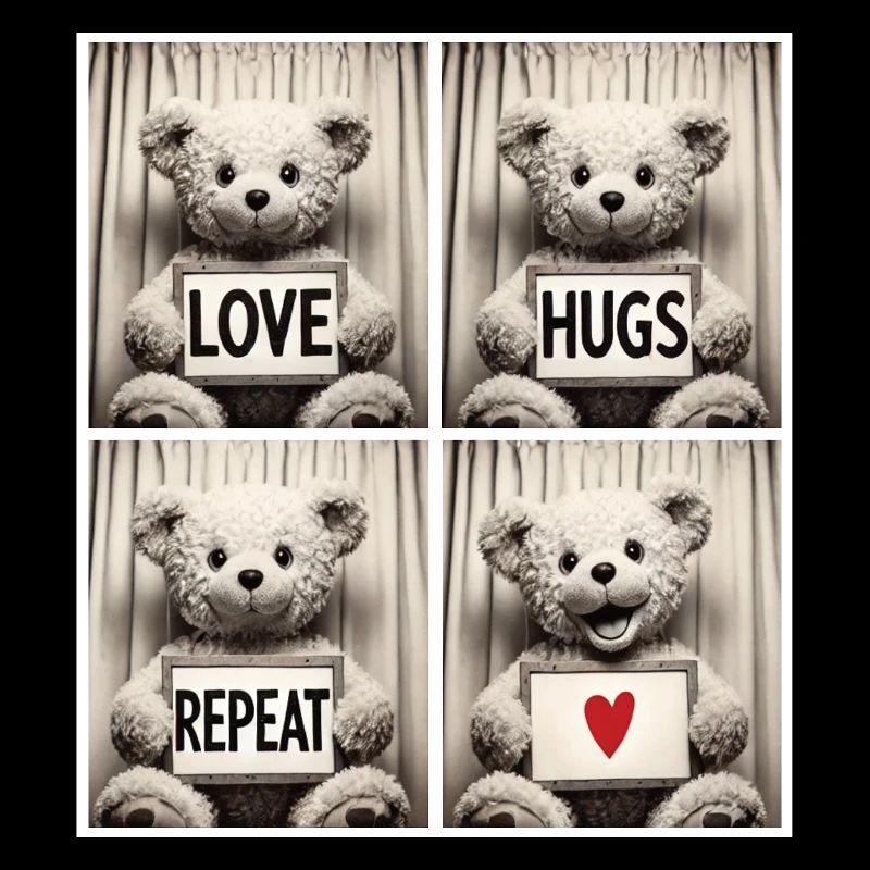 Teddybär – Love Hugs Repeat