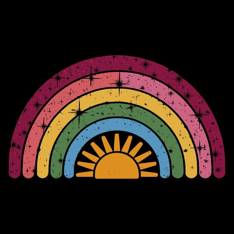 Rainbow Sun: Colorful Morning