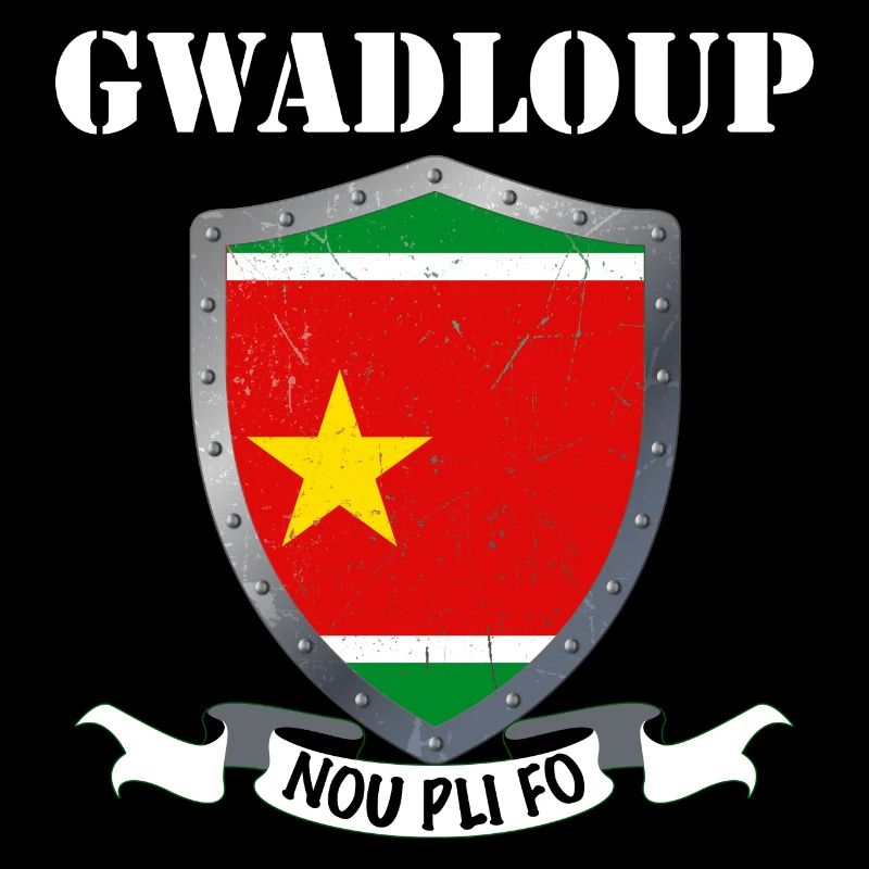 Gwadloup nou pli fo Guadeloupe Drapeau