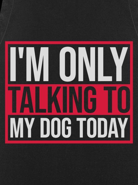 only talking to dog