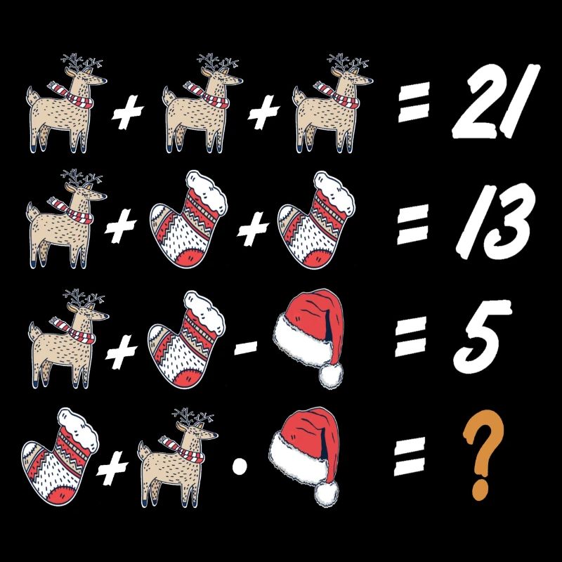 Ugly Xmas, Christmas, Math, Math Assignment