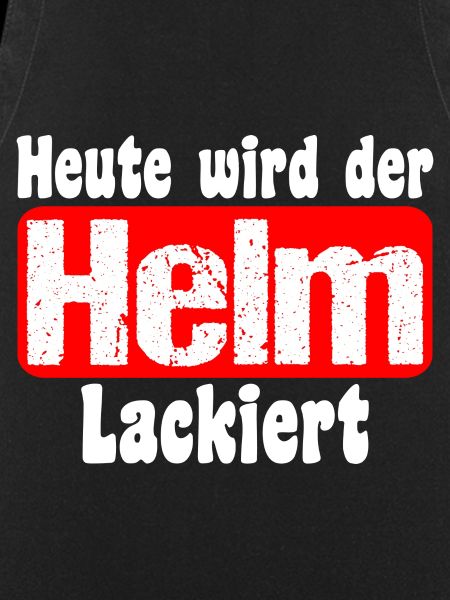 Heute wird der Helm lackiert