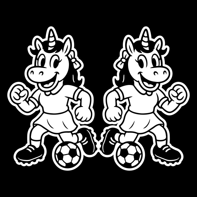 Fussball Einhorn Lustig