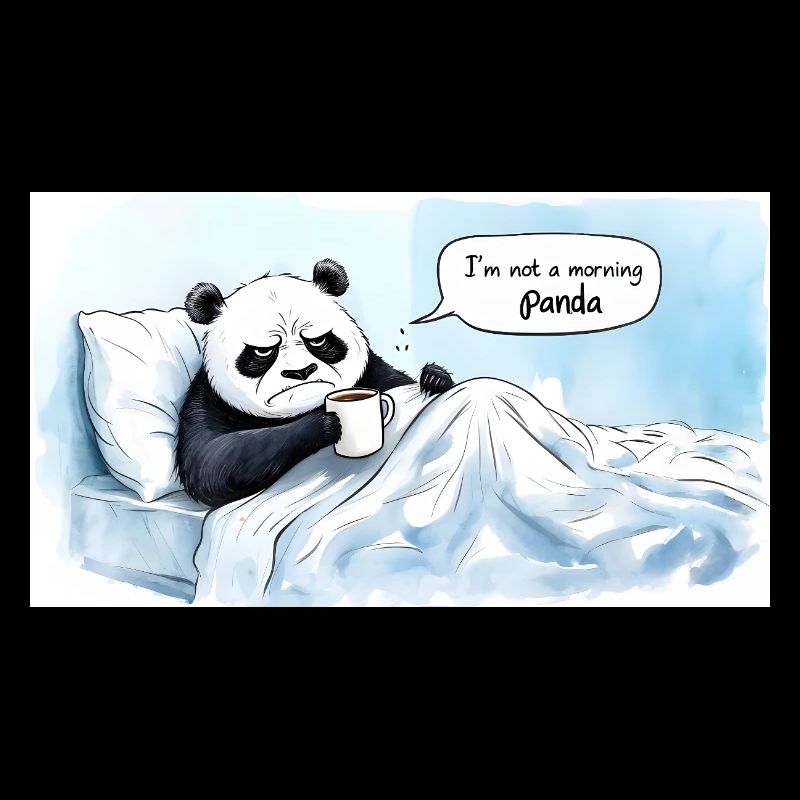 Morgendlicher Panda