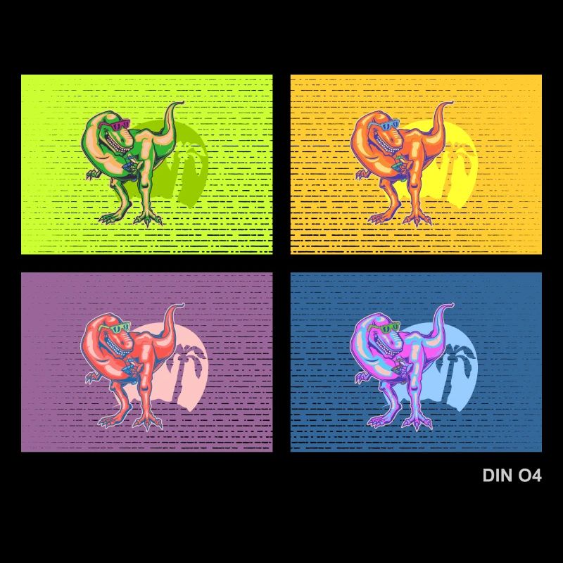 DIN O4 (Dinosaur Pop Art Edition)