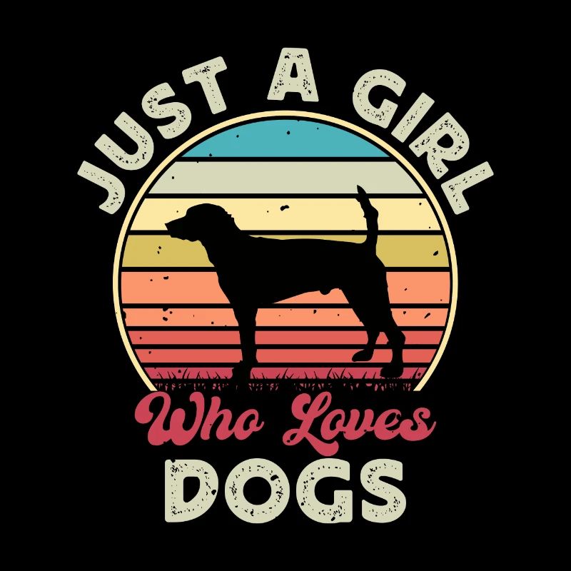 Français Foxhound Dog Lover Silhouette Retro Sunset