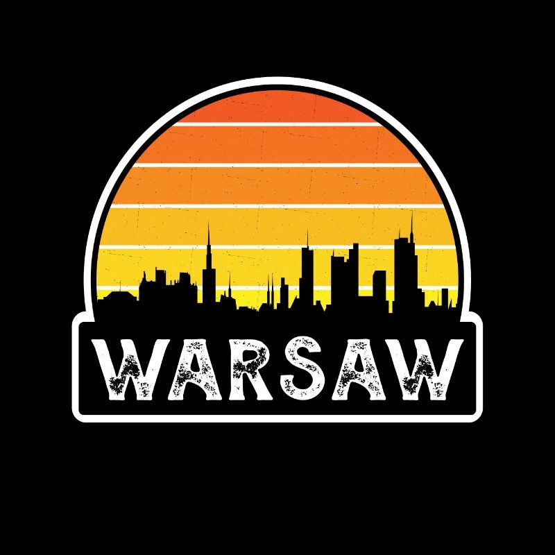Varsovie Pologne Flag Skyline Souvenir de voyage