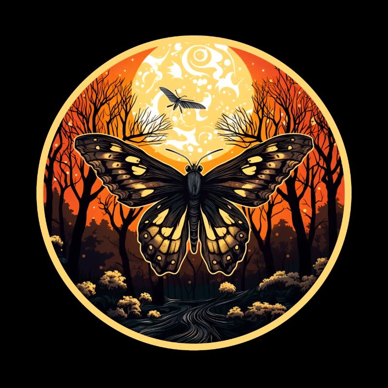 Moth butterfly insect at night